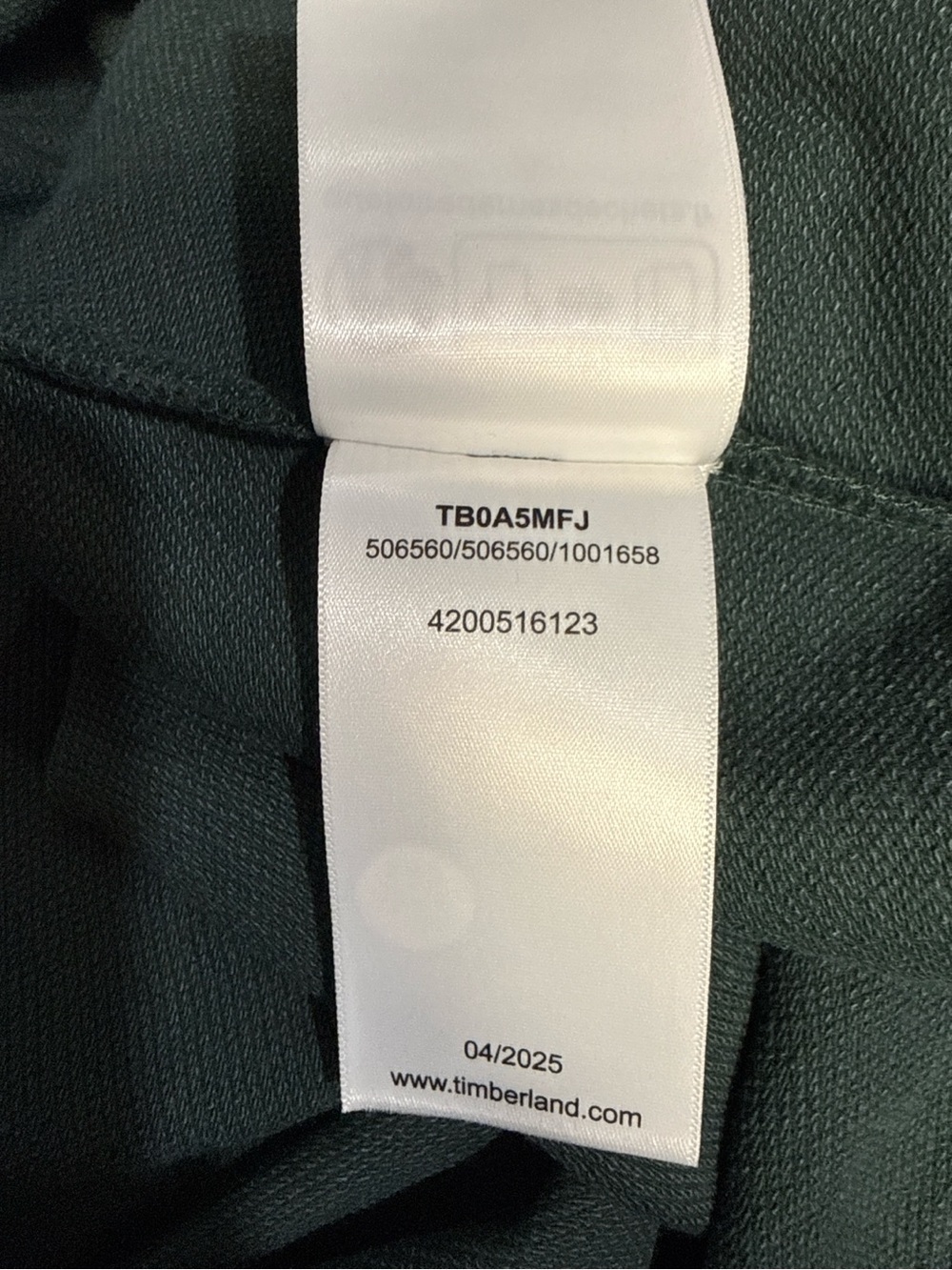 NWT Timberland Authentic Fit Green Crewneck Sweatshirt Small Organic Cotton $70 - Picture 13 of 16